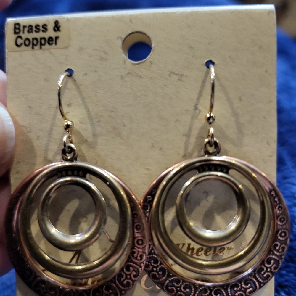 New Copper Dangle Earrings